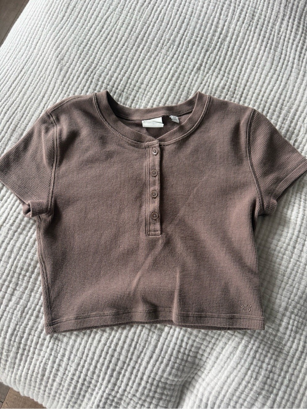 Brown crop top